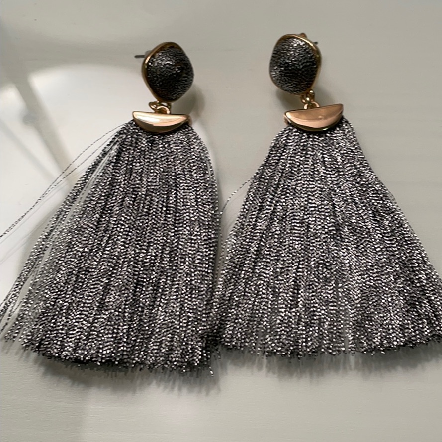 Silver Thread Earrings